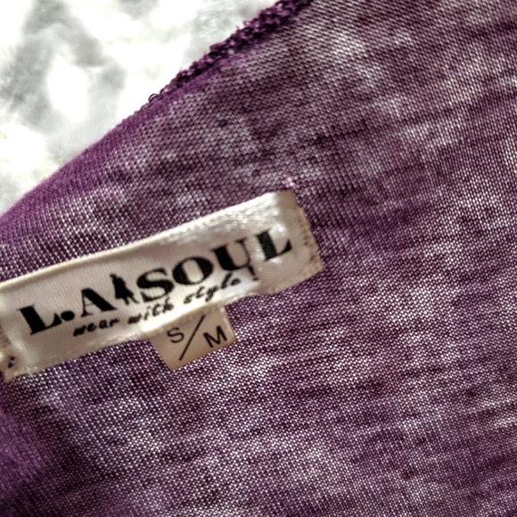 Freedom tank top shirt Size Small /M purple racerback style with birds for women - Picture 7 of 10